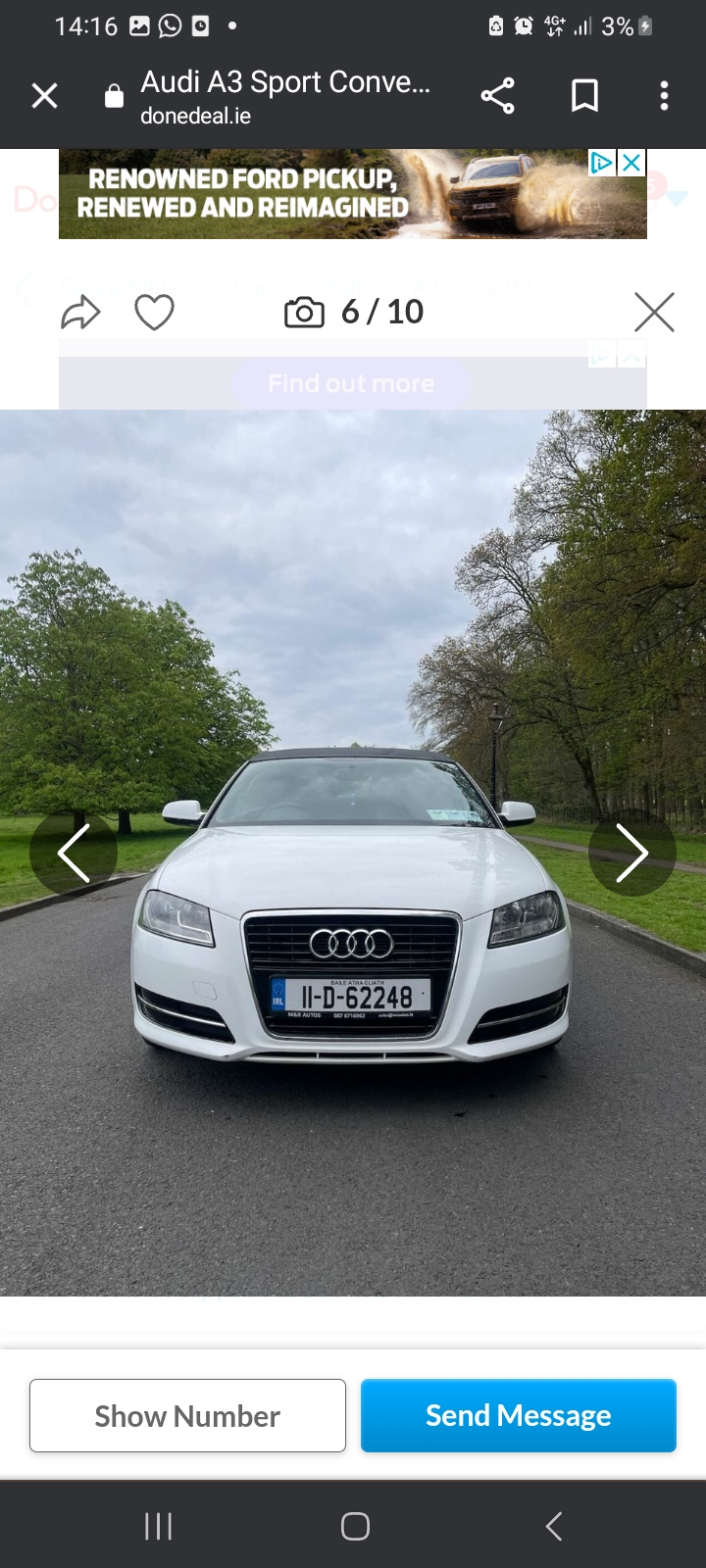 Used Audi A3 2011 in Dublin